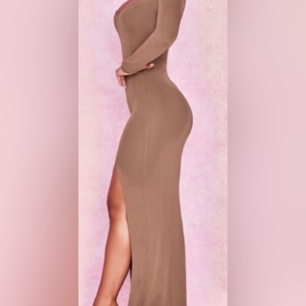 •House of CB Maxi Dress •Size: Small •Color: Beige/Camel - Picture 2 of 9
